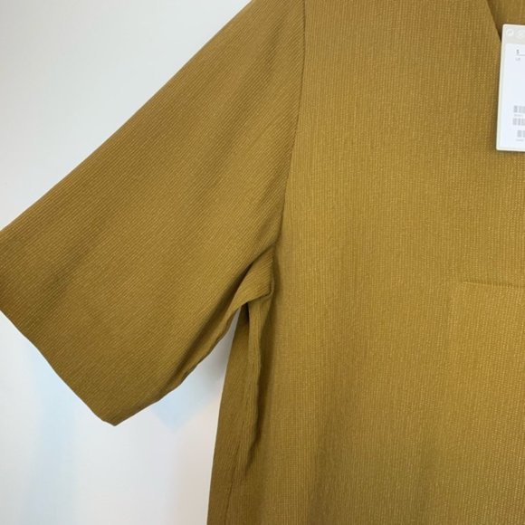 New COS tailored surplice faux wrap v-neck empire waist relaxed popover blouse - Picture 4 of 7